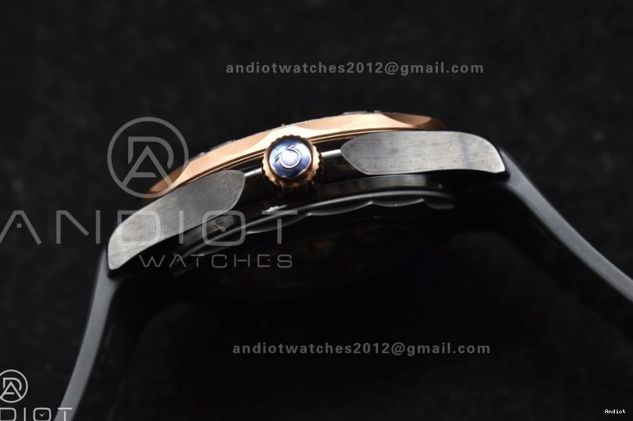 43.5mm 1:1 Black 1070 Strap Best Trendsetting A Black Bezel RG 300m Edition Black VSF Ceramic Rubber Dial on Seamaster 0731